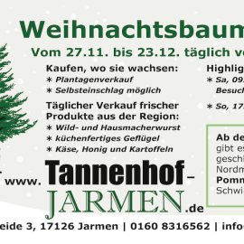 Save the date: Am 27.11. startet wieder unser Weihnachtsbaumverkauf!